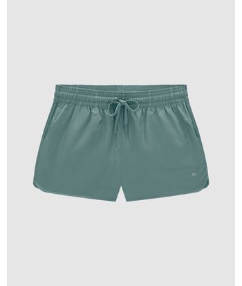 Shorts Feminino Barra Arredondada Em Tafetá - ENFIM