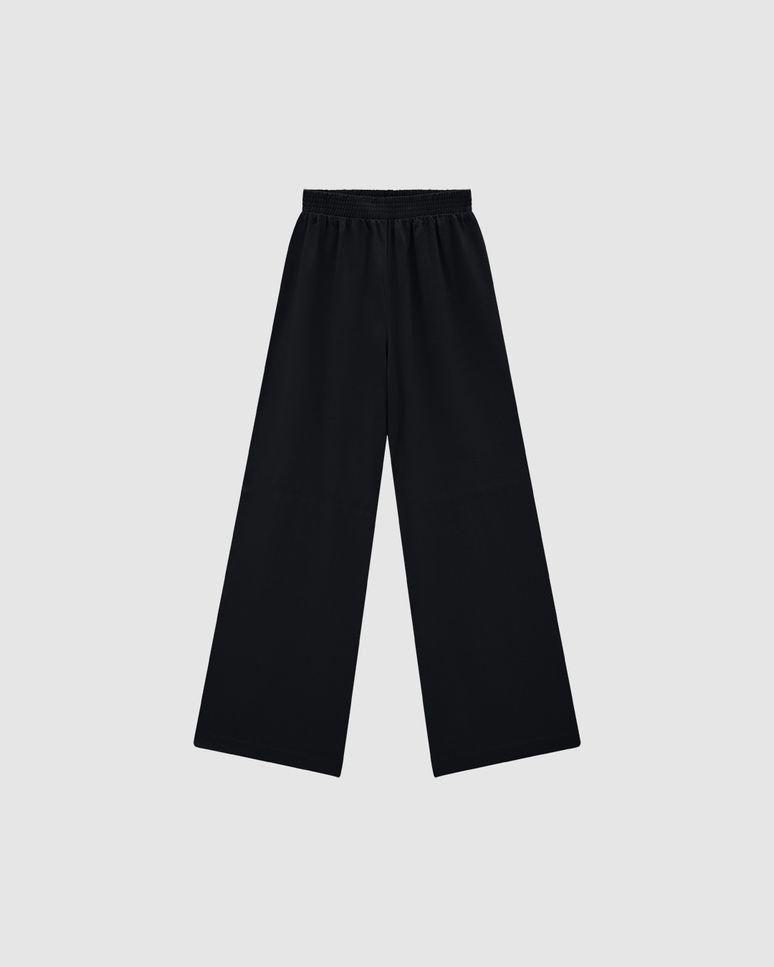 Calça Palazzo Feminina Cintura Alta Em Viscolinho - ENFIM