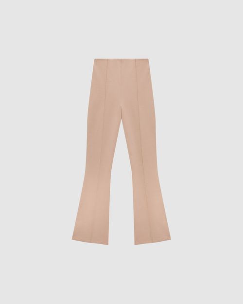 Calça Feminina Bootcut Em Malha Interlock - ENFIM