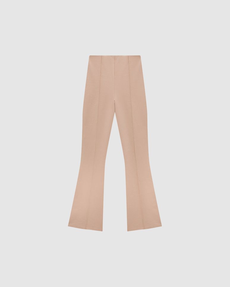 Calça Feminina Bootcut Em Malha Interlock - ENFIM