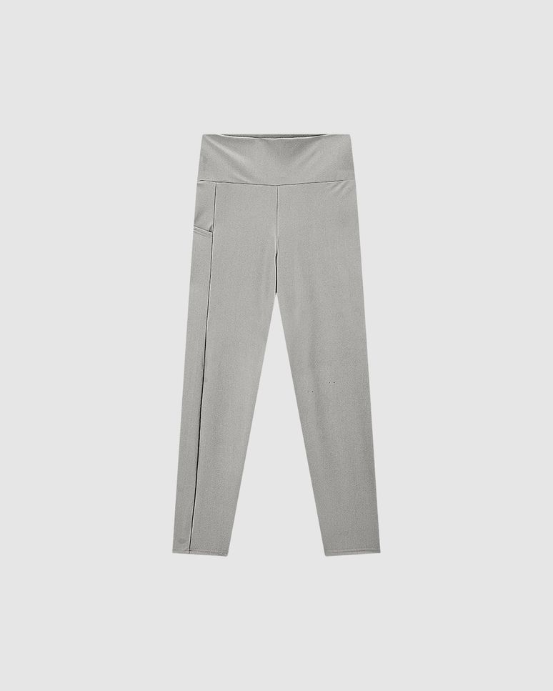 Calça Legging Feminina Bolso Lateral Em Malha Brilho Proteção UV50+ - ENFIM