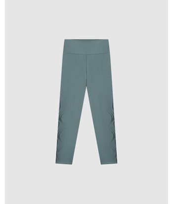 Calça Legging Feminina Estampa Lateral Em Malha Dry E Proteção UV50+ - ENFIM