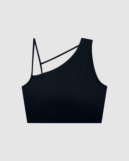 Top Strappy Esportivo Alça Assimétrica Em Malha Dry E Proteção UV50+ - ENFIM