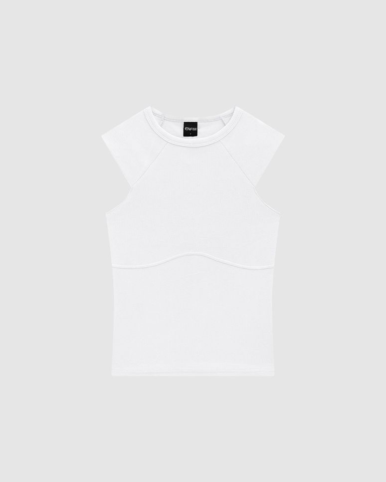 Blusa Justa Feminina Cava Raglan Em Ribana - ENFIM