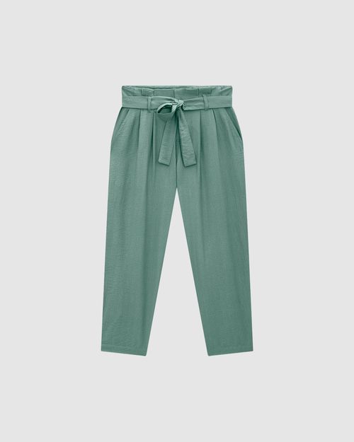 Calça Clochard Feminina Com Cinto Em Viscose - ENFIM