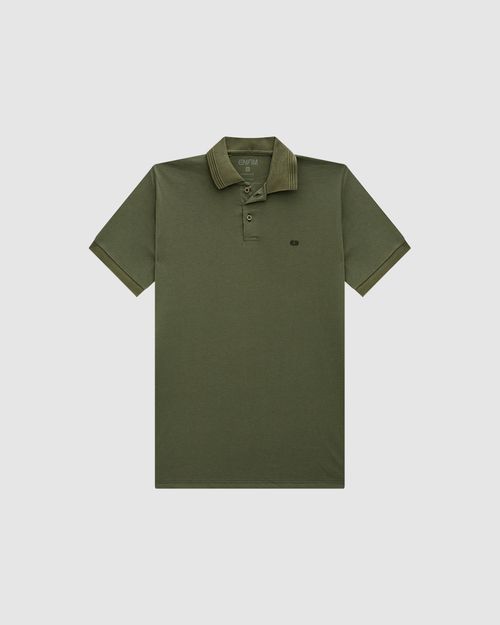 Camisa Polo Masculina Slim Gola Esporte Em Algodão Pima - ENFIM