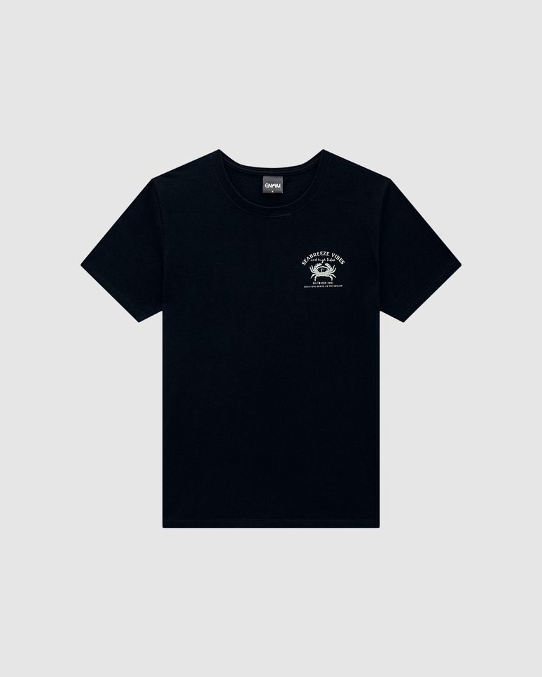 Camiseta Masculina Slim Seabreeze Vibes Em Malha Linho - ENFIM