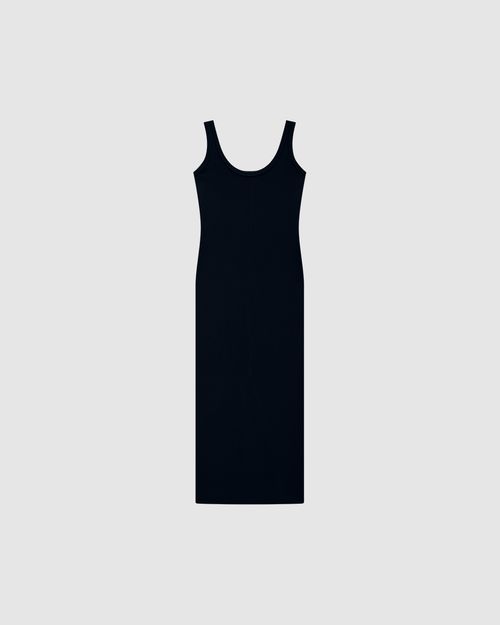Vestido Longo Feminino Fenda Barra Costas Em Ribana - ENFIM