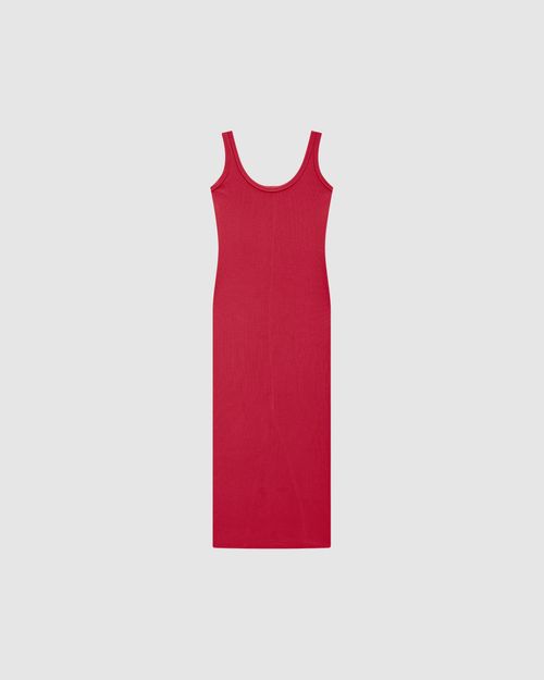Vestido Longo Feminino Fenda Barra Costas Em Ribana - ENFIM
