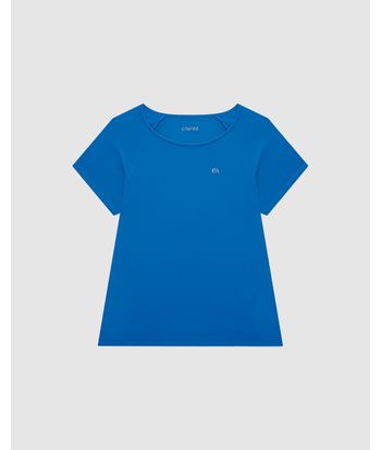 Blusa Básica Feminina Decote Redondo Em Malha Dry - ENFIM