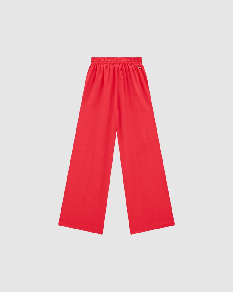 Calça Palazzo Feminina Cintura Alta Em Viscolinho - ENFIM