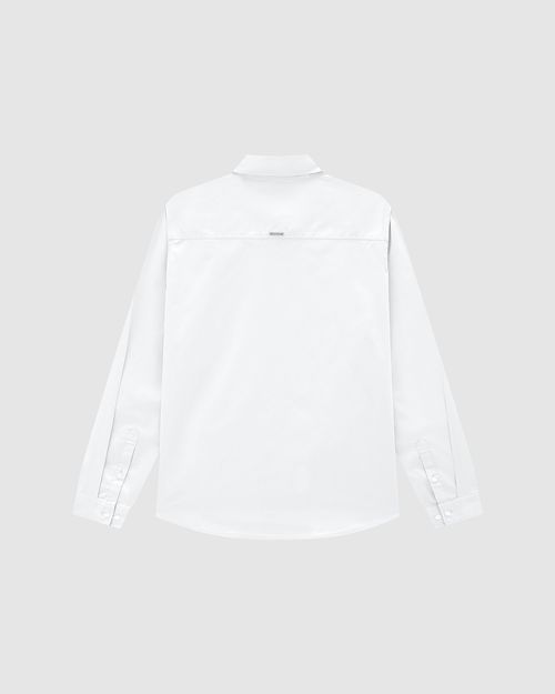 Camisa Masculina Abotoamento Frontal Em Popeline - ENFIM