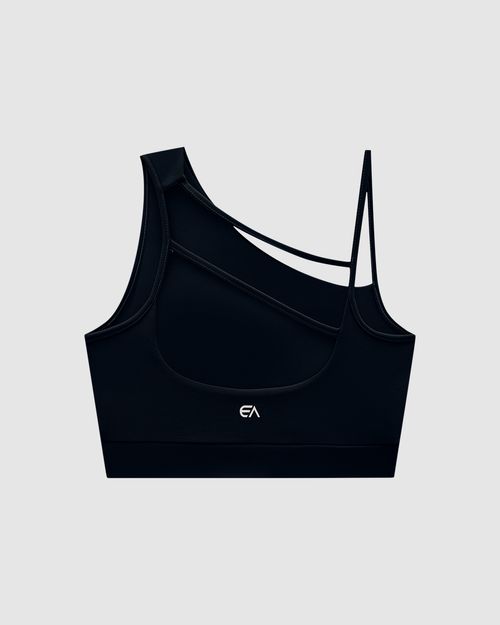 Top Strappy Esportivo Alça Assimétrica Em Malha Dry E Proteção UV50+ - ENFIM