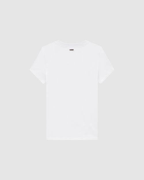 T-Shirt Feminina Com Aplique Pedraria Em Algodão - ENFIM