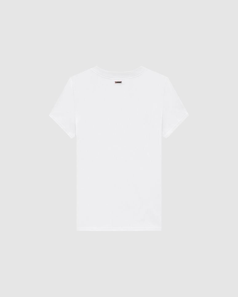 T-Shirt Feminina Com Aplique Pedraria Em Algodão - ENFIM