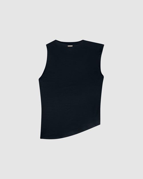 Blusa Feminina Recorte Frontal Em Malha Interlock - ENFIM