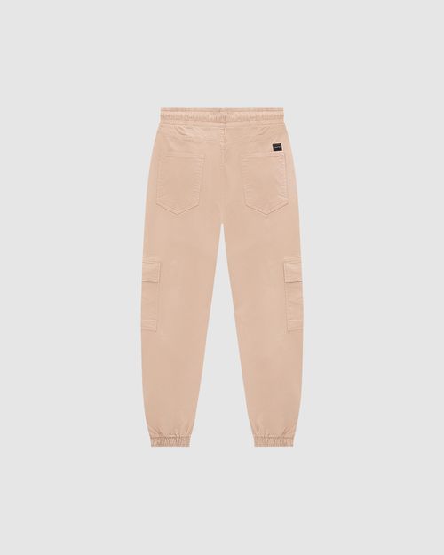 Calça Masculina Jogger Cargo Cós Elástico Em Sarja - ENFIM