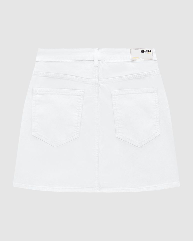 Saia Evasê Feminina Bolso Funcional Em Sarja Com Elastano - ENFIM