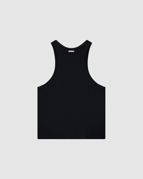 Regata Justa Feminina Decote Halter Neck Em Tricô De Viscose - ENFIM