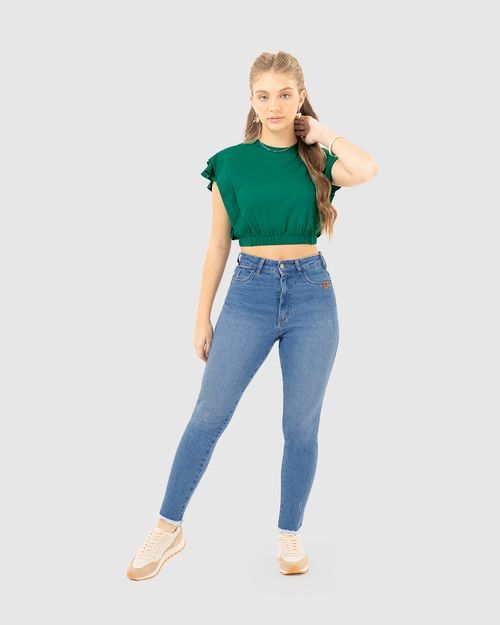 Blusa Cropped Menina Recorte Ombro Em Algodão Malwee Kids
