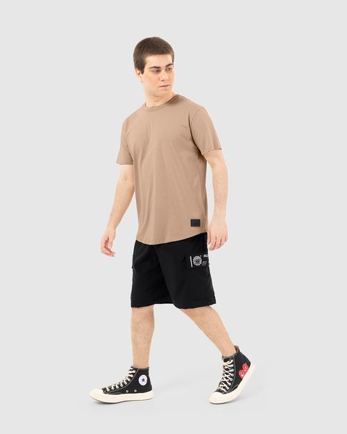 Camiseta Menino Barra Arredondada Em Algodão Malwee Kids