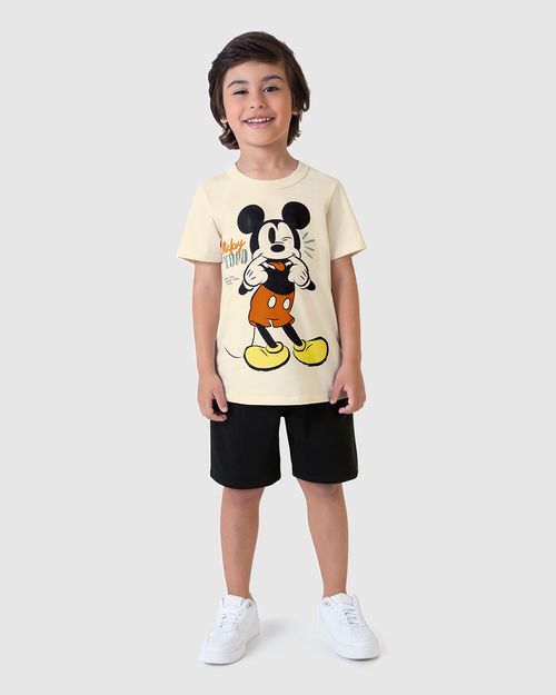 Conjunto Infantil Menino Mickey Mouse Disney Em Algodão Malwee Kids
