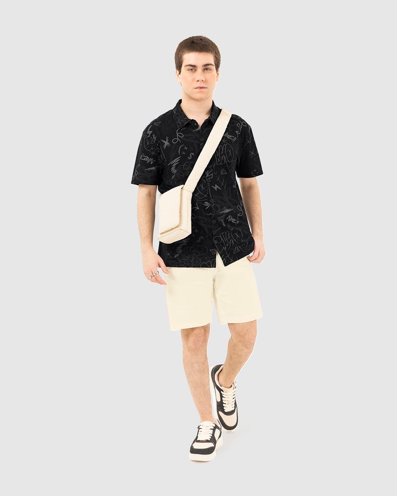 Camisa Menino Manga Curta Estampada Em Algodão Malwee Kids