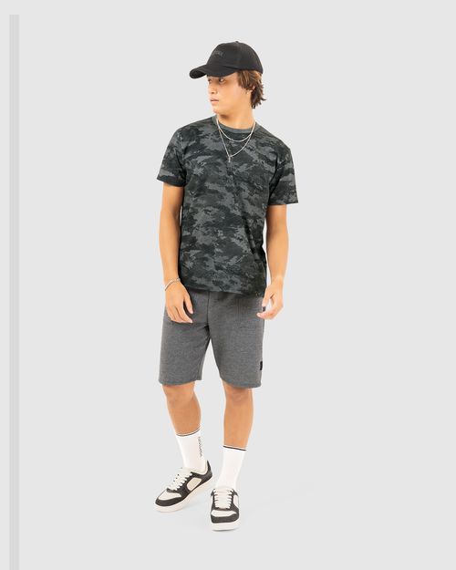 Camiseta Menino Estampa Marmorizada Em Algodão Malwee Kids