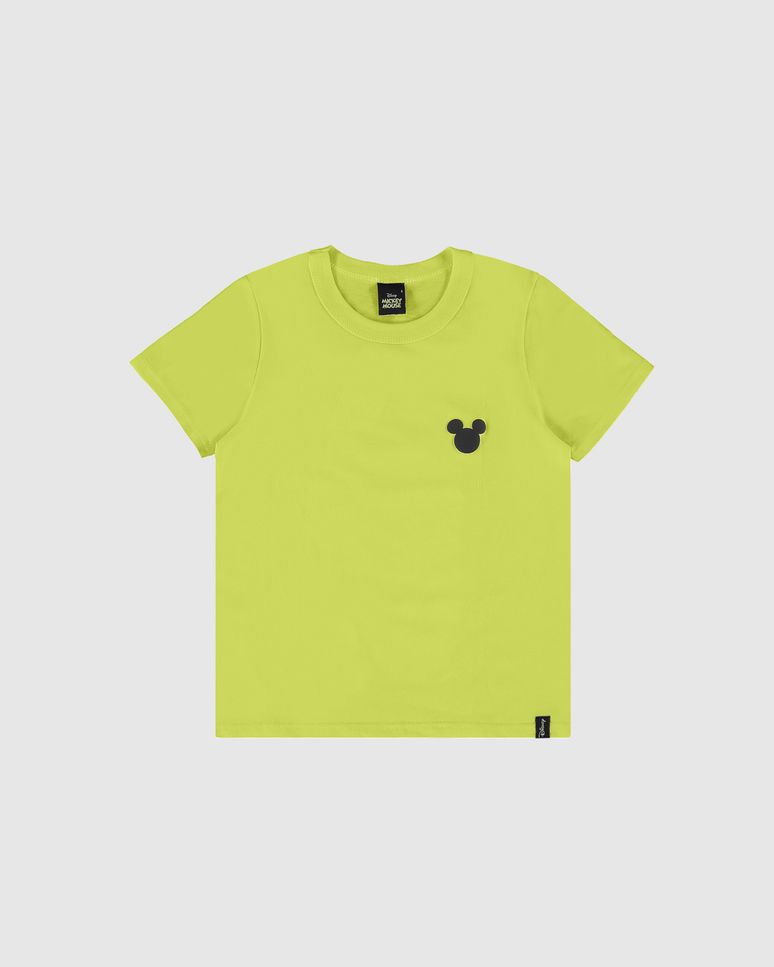 Camiseta Infantil Menino Estampa Frente E Costas Mickey Disney Malwee Kids