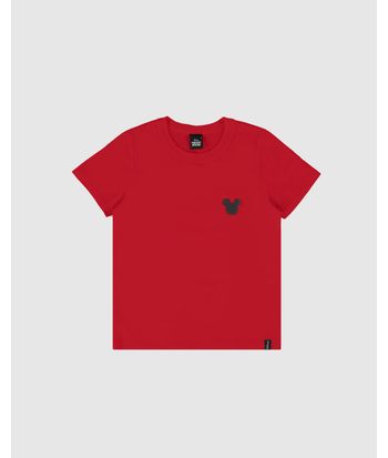 Camiseta Infantil Menino Estampa Frente E Costas Mickey Disney Malwee Kids