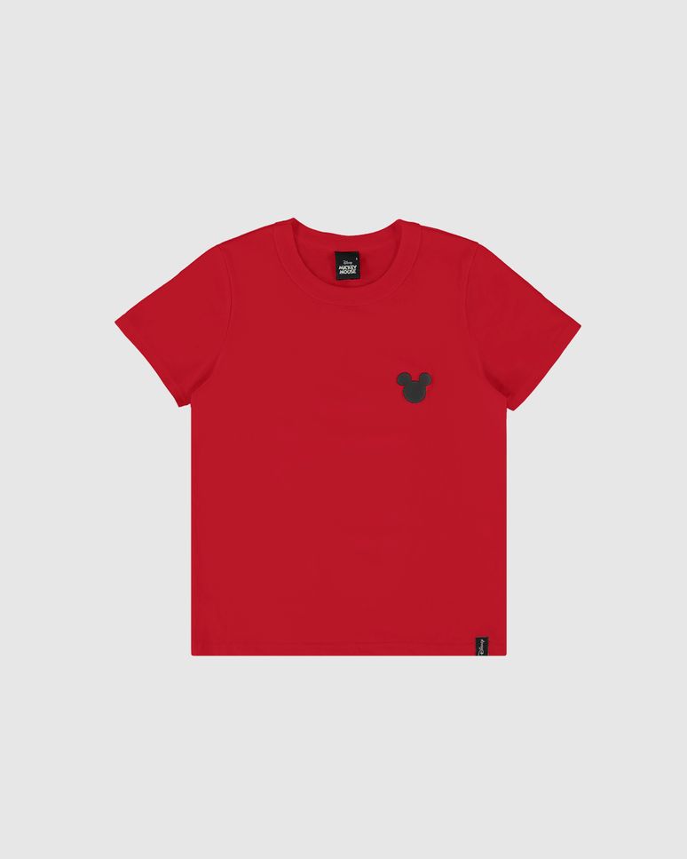Camiseta Infantil Menino Estampa Frente E Costas Mickey Disney Malwee Kids