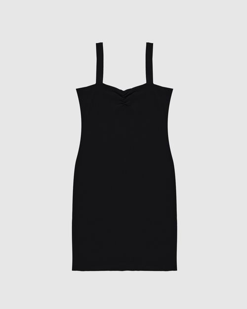 Vestido Menina Justo Em Malha Viscose Canelada Malwee Kids