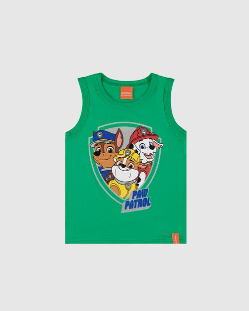 Regata Infantil Menino Patrulha Canina Estampa Efeito Prateado Malwee Kids