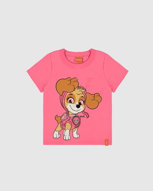Camiseta Infantil Menina Personagens Patrulha Canina Malwee Kids