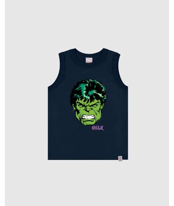 Regata Infantil Menino Homem de Ferro Avengers Em Algodão Malwee Kids