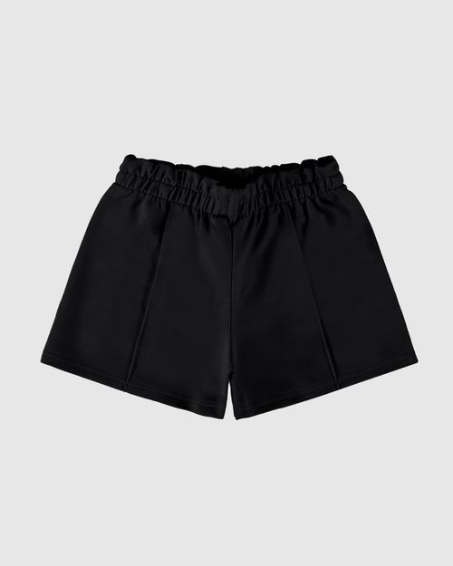 Shorts Infantil Menina Clochard Recorte Frontal Em Moletinho Malwee Kids