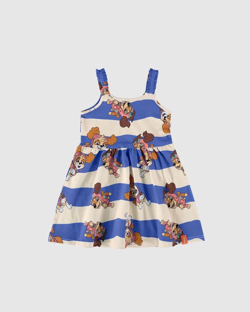 Vestido Infantil Rodado Patrulha Canina Em Algodão Malwee Kids