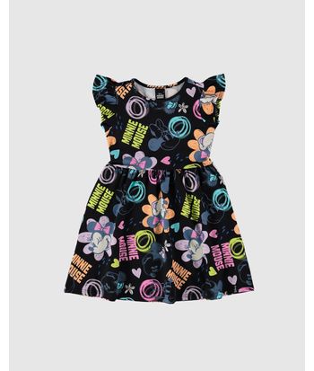 Vestido Infantil Mickey Mouse Disney Em Algodão Malwee Kids