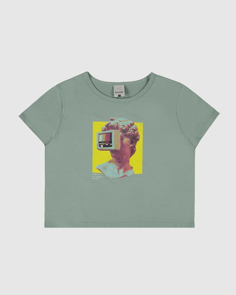 Blusa Menina Creativity Has Stopped Working Em Algodão Malwee Kids