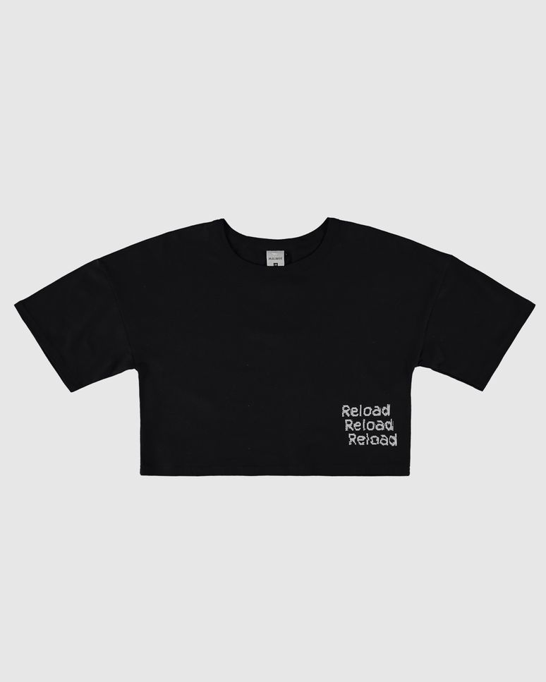 Blusa Menina Box Manga Curta Reload Em Algodão Malwee Kids