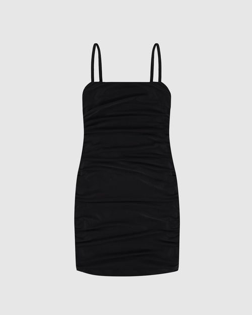 Vestido Menina Alça Fina Em Tule Stretch Malwee Kids