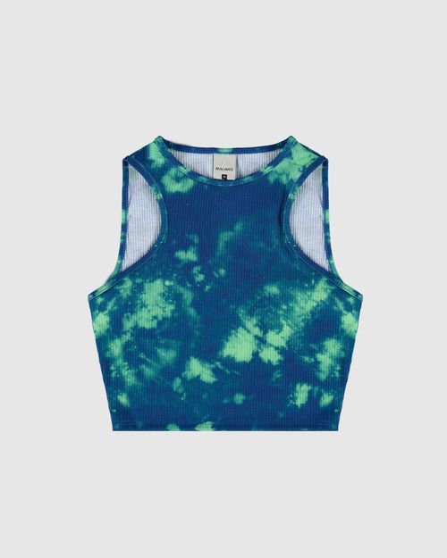 Regata Cropped Menina Estampa Tie Dye Em Malha Canelada Malwee Kids