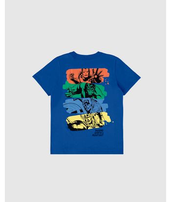 Camiseta Infantil Menino Estampa Frente E Costas Avengers Malwee Kids