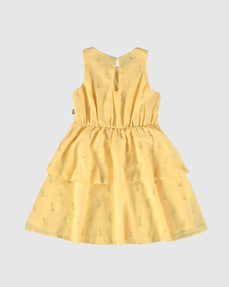 Vestido Infantil Camadas Em Plumetis Brilho Malwee Kids