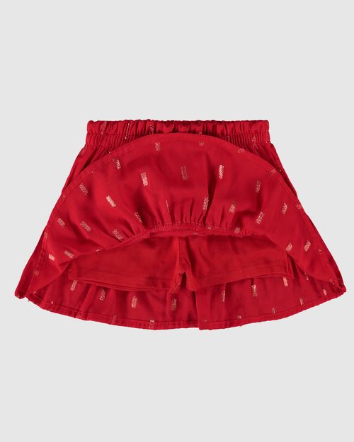 Conjunto Infantil Menina Regata E Saia Em Plumetis Brilho Malwee Kids