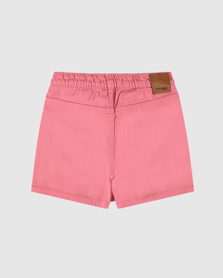 Shorts Saia Infantil Menina Bolso Faca Em Sarja Com Elastano Malwee Kids