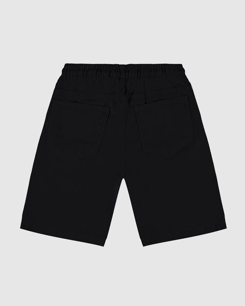 Bermuda Menino Com Cadarço Frontal Em Sarja Stretch Malwee Kids