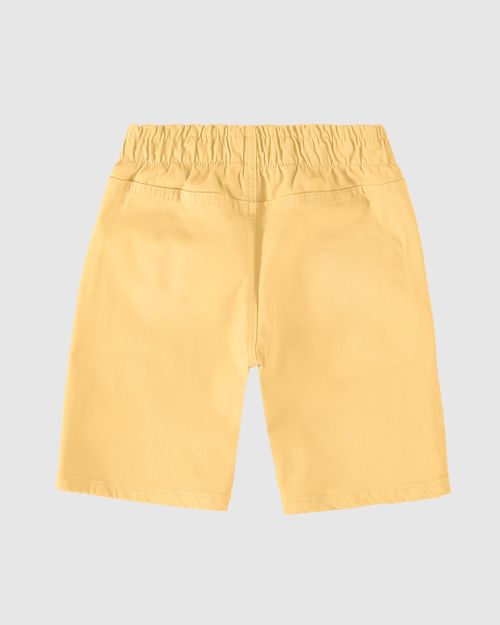 Bermuda Infantil Menino Cadarço Frontal Em Sarja Com Elastano Malwee Kids