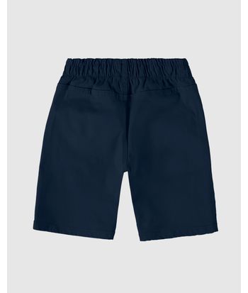 Bermuda Infantil Menino Cadarço Frontal Em Sarja Com Elastano Malwee Kids