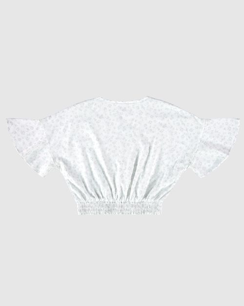 Blusa Menina Transpassada Em Viscose Malwee Kids